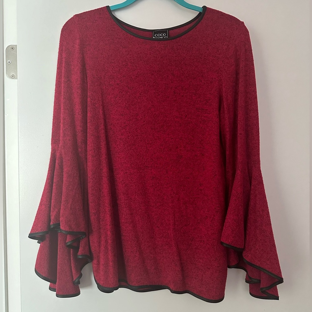 Red blouse top